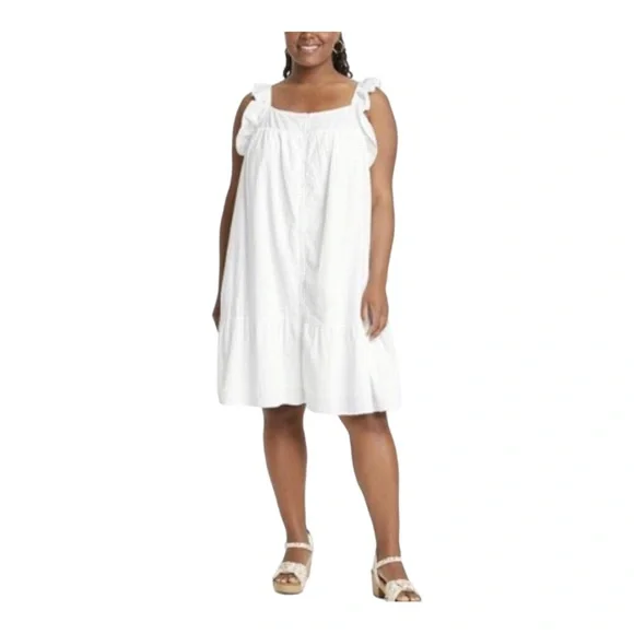 Universal Thread | Dresses | Universal Thread Cottagecore Dress White  Cotton Prairie Dress Size | Poshmark